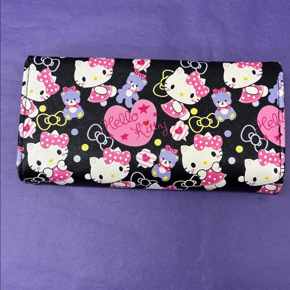 Hello Kitty Black Wallet with Pink Accents - Picture 2 of 5